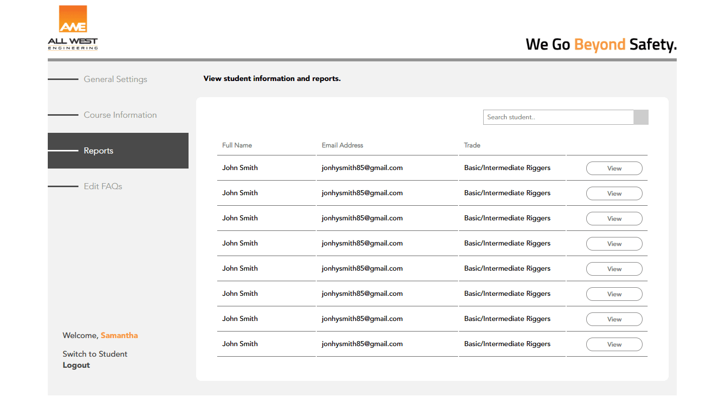 All West Engineering snapshot preview